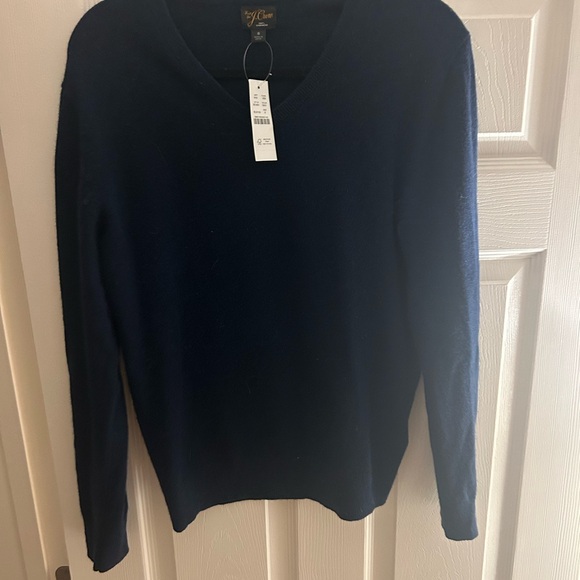 NWT Jcrew cashmere v-neck sweater - Picture 6 of 7